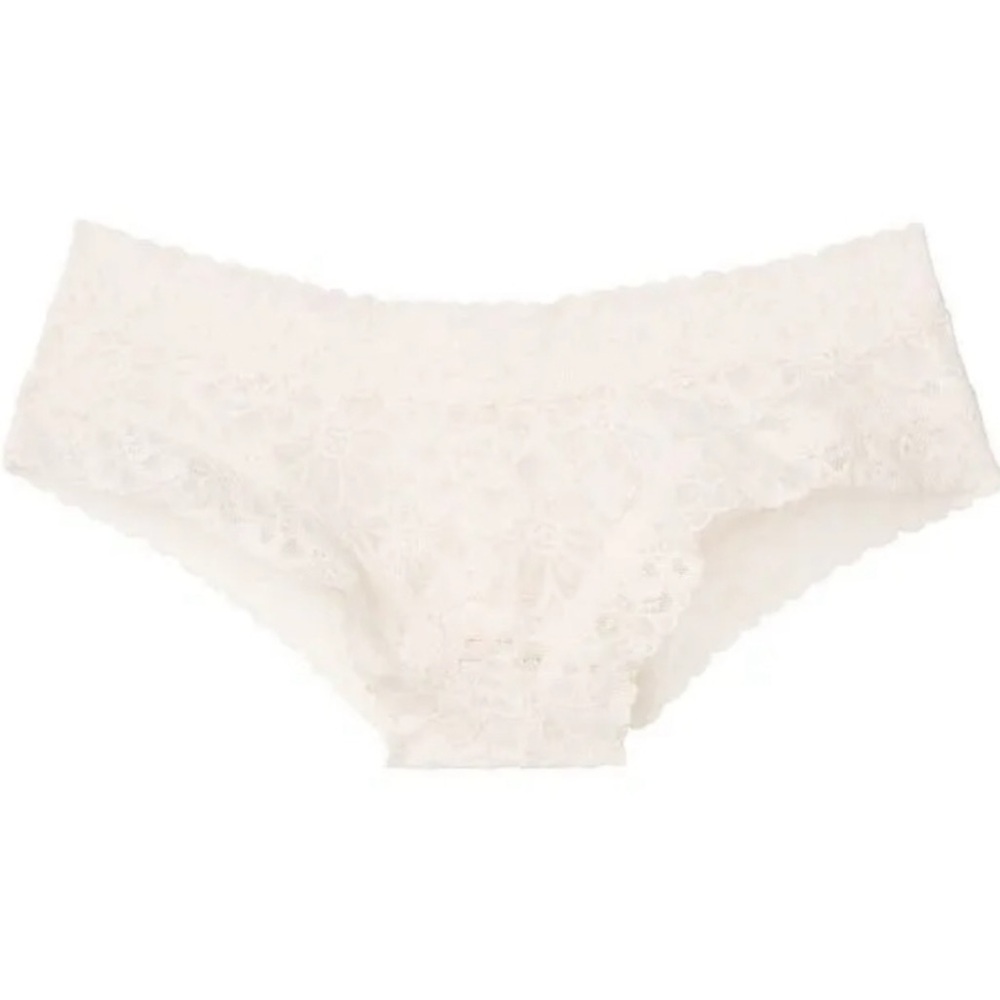 VS white lace cheeky panty